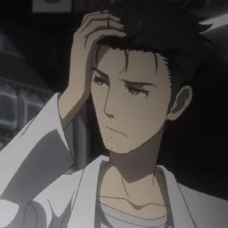 ⌛️ emoji Okabe Rintarou [@TodorokiShouto] Telegram sticker 23 of 90