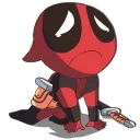 😢 emoji Deadpool Telegram sticker 5 of 10