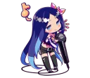 🎤 emoji Cutie Chibi Aoki Lapis & Merli Telegram sticker 21 of 41