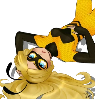 💛 emoji Queen Bee - Miraculous : @Characters_stickers Telegram sticker 23 of 28