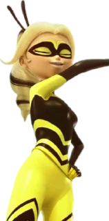 💛 emoji Queen Bee - Miraculous : @Characters_stickers Telegram sticker 17 of 28