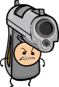🔫 emoji Cyanide and Happiness Telegram sticker 20 of 23