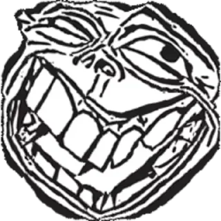 😂 emoji Distortion TrollFace | @The_Last_Nam_Nam Telegram sticker 17 of 65