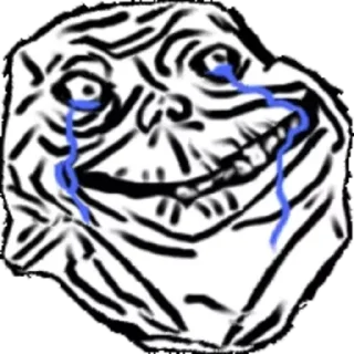 😢 emoji Distortion TrollFace | @The_Last_Nam_Nam Telegram sticker 14 of 65