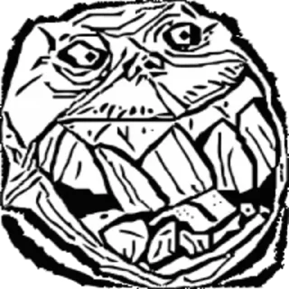 😃 emoji Distortion TrollFace | @The_Last_Nam_Nam Telegram sticker 15 of 65