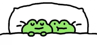 😴 emoji Cutesy frog @toobittertoeatcookies Telegram sticker 5 of 52