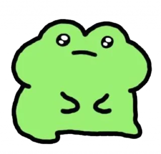 🥺 emoji Cutesy frog @toobittertoeatcookies Telegram sticker 20 of 52