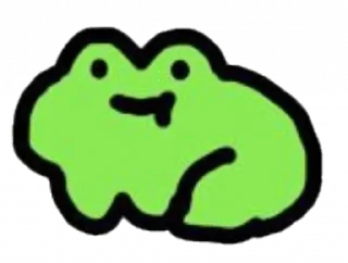 😁 emoji Cutesy frog @toobittertoeatcookies Telegram sticker 15 of 52
