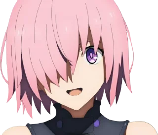😅 emoji Fate/GO 🛡 Mash Kyrielight Telegram sticker 15 of 67