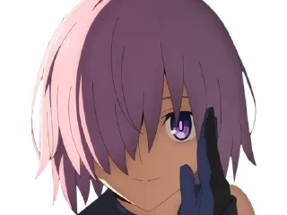 😉 emoji Fate/GO 🛡 Mash Kyrielight Telegram sticker 5 of 67