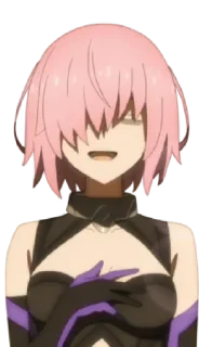 😌 emoji Fate/GO 🛡 Mash Kyrielight Telegram sticker 13 of 67
