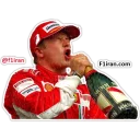 🍺 emoji Kimi Räikkönen - F1iran.com Telegram sticker 13 of 22