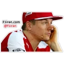 🤔 emoji Kimi Räikkönen - F1iran.com Telegram sticker 10 of 22