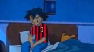 😞 emoji ⚫MILAN PACK🔴 Telegram sticker 15 of 92