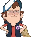 😒 emoji Gravity Falls Telegram sticker 6 of 90