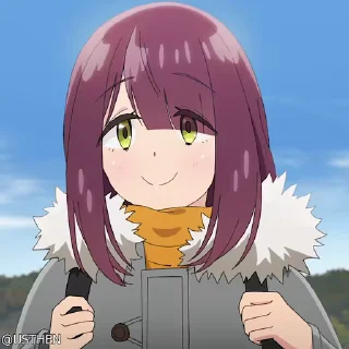 😊 emoji @usthen Yuru Camp△ S3 Telegram sticker 15 of 15