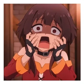 😱 emoji MEGUMIN(TOMEKI) Telegram sticker 20 of 44