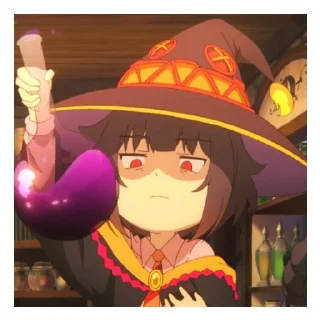 🤢 emoji MEGUMIN(TOMEKI) Telegram sticker 14 of 44