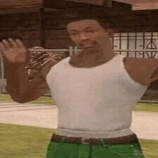 👨 emoji carl johnson (xalo8) Telegram sticker 19 of 58