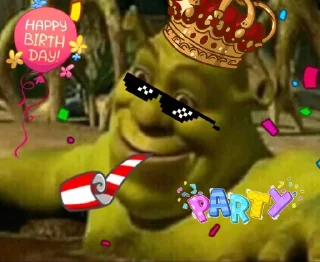 🥳 emoji Shrek Telegram sticker 23 of 46