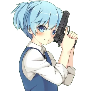 🔫 emoji Nagisa Shiota by @Spooky_Akabane_Karma Telegram sticker 12 of 37