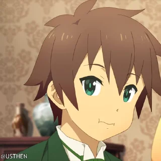 😏 emoji @usthen KonoSuba S3 Telegram sticker 20 of 63