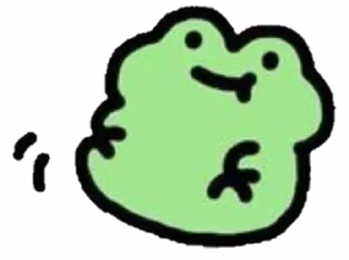 😁 emoji Cutesy frog @toobittertoeatcookies Telegram sticker 2 of 52