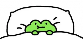 😴 emoji Cutesy frog @toobittertoeatcookies Telegram sticker 17 of 52