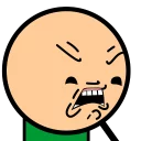 😠 emoji Cyanide and Happiness Telegram sticker 8 of 23