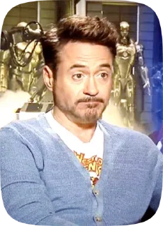 🫣 emoji Tony stark Telegram sticker 21 of 41