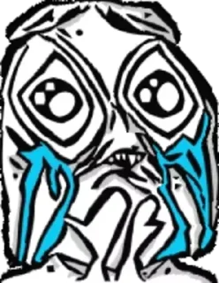 😭 emoji Distortion TrollFace | @The_Last_Nam_Nam Telegram sticker 21 of 65