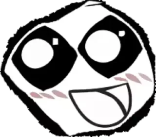 😍 emoji Distortion TrollFace | @The_Last_Nam_Nam Telegram sticker 23 of 65