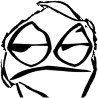 😒 emoji Distortion TrollFace | @The_Last_Nam_Nam Telegram sticker 4 of 65