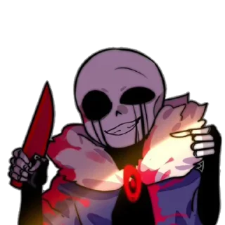 ☁️ emoji Killer sans by : @Undertale_Stickers Telegram sticker 19 of 76
