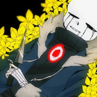 🌸 emoji Killer sans by : @Undertale_Stickers Telegram sticker 6 of 76