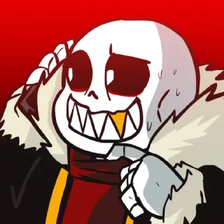 Sticker from Fell!Sans by : @Undertale_Stickers
