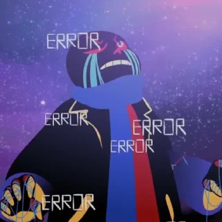❤️ emoji Error sans by : @Undertale_stickers Telegram sticker 14 of 54