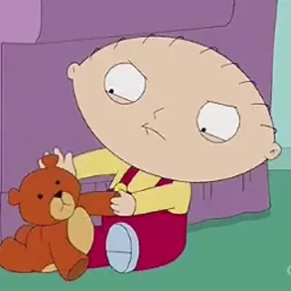 😐 emoji 'Little Stewie | @iStickerLand, Telegram sticker 17 of 50
