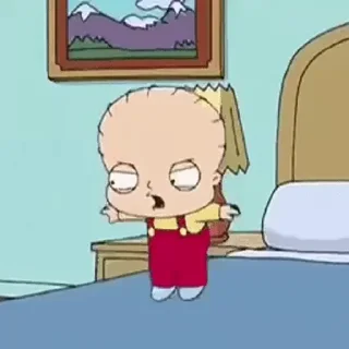 😐 emoji 'Little Stewie | @iStickerLand, Telegram sticker 15 of 50
