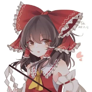🌟 emoji 🍵 ও Reimu Hakurei ۵ → @KesitoMania Telegram sticker 20 of 120