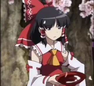 🌟 emoji 🍵 ও Reimu Hakurei ۵ → @KesitoMania Telegram sticker 17 of 120