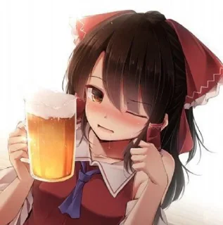 🌟 emoji 🍵 ও Reimu Hakurei ۵ → @KesitoMania Telegram sticker 7 of 120