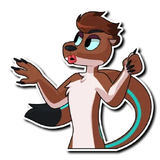Sticker from Jules the Stoat