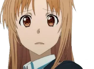😥 emoji Asuna SAO Telegram sticker 2 of 16