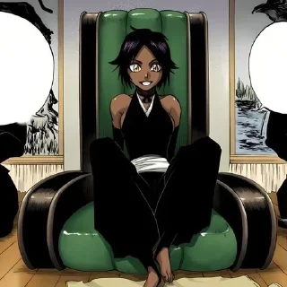 🥊 emoji Yoruichi Shihouin Telegram sticker 10 of 76