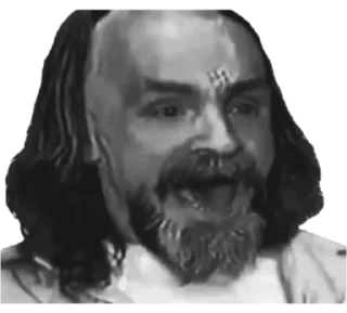 😮 emoji Charles Manson Telegram sticker 22 of 35