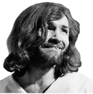 😇 emoji Charles Manson Telegram sticker 6 of 35