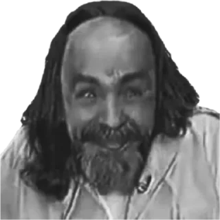 😝 emoji Charles Manson Telegram sticker 20 of 35