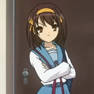 😾 emoji Suzumiya Haruhi / 涼宮ハルヒ Telegram sticker 14 of 20