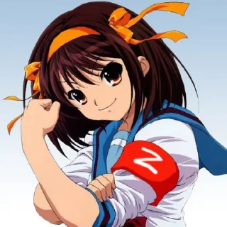 🇷🇺 emoji Suzumiya Haruhi / 涼宮ハルヒ Telegram sticker 20 of 20